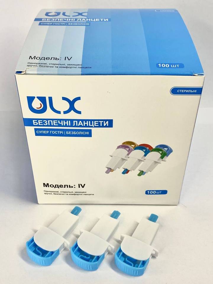 Ланцет безпечний ULX™, Модель IV, 21G, глибина 1.8 мм